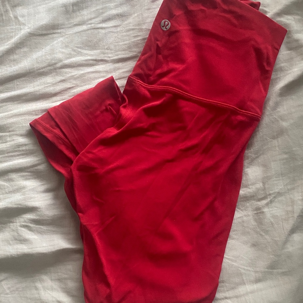 lululemon athletica Red Leggings